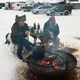 Assistants arrive at the checkpoints before their mushers to prepare for their teams’ arrivals.